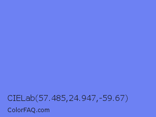 CIELab 57.485,24.947,-59.67 Color Image