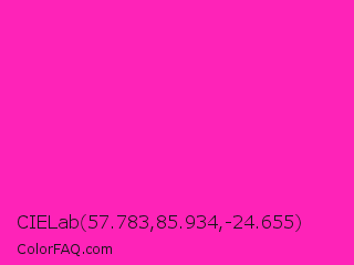 CIELab 57.783,85.934,-24.655 Color Image