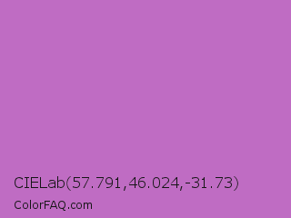 CIELab 57.791,46.024,-31.73 Color Image