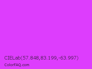 CIELab 57.848,83.199,-63.997 Color Image