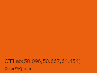 CIELab 58.096,50.667,64.454 Color Image