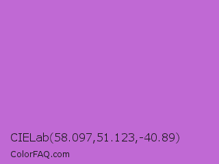 CIELab 58.097,51.123,-40.89 Color Image