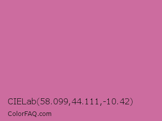 CIELab 58.099,44.111,-10.42 Color Image