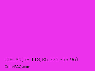 CIELab 58.118,86.375,-53.96 Color Image