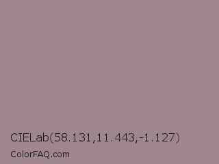CIELab 58.131,11.443,-1.127 Color Image