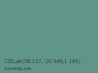 CIELab 58.137,-20.949,1.189 Color Image