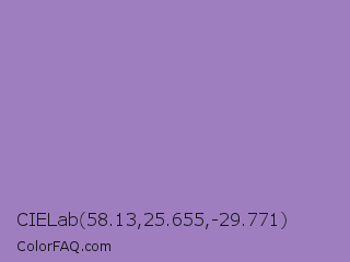 CIELab 58.13,25.655,-29.771 Color Image