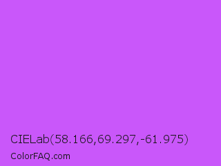CIELab 58.166,69.297,-61.975 Color Image