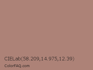 CIELab 58.209,14.975,12.39 Color Image