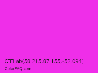 CIELab 58.215,87.155,-52.094 Color Image