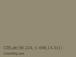 CIELab 58.224,-1.698,14.311 Color Image