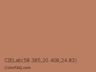 CIELab 58.385,20.408,24.83 Color Image