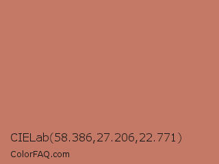 CIELab 58.386,27.206,22.771 Color Image