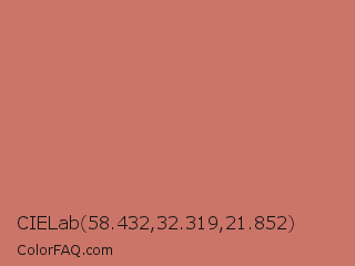 CIELab 58.432,32.319,21.852 Color Image