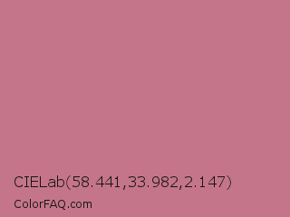 CIELab 58.441,33.982,2.147 Color Image