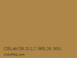 CIELab 58.512,7.989,39.306 Color Image