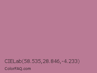 CIELab 58.535,28.846,-4.233 Color Image