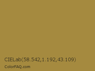 CIELab 58.542,1.192,43.109 Color Image