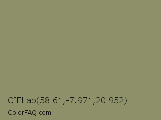 CIELab 58.61,-7.971,20.952 Color Image