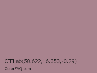 CIELab 58.622,16.353,-0.29 Color Image