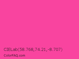 CIELab 58.768,74.21,-8.707 Color Image
