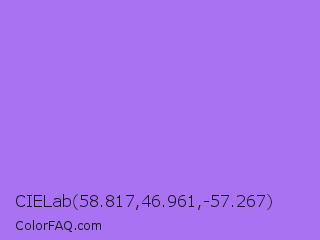 CIELab 58.817,46.961,-57.267 Color Image