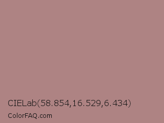CIELab 58.854,16.529,6.434 Color Image