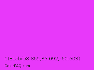 CIELab 58.869,86.092,-60.603 Color Image