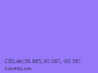 CIELab 58.885,40.087,-60.58 Color Image