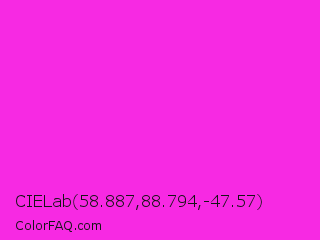 CIELab 58.887,88.794,-47.57 Color Image
