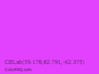 CIELab 59.178,82.791,-62.375 Color Image
