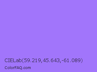 CIELab 59.219,45.643,-61.089 Color Image