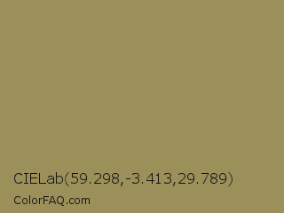 CIELab 59.298,-3.413,29.789 Color Image