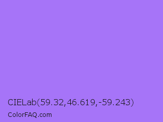 CIELab 59.32,46.619,-59.243 Color Image