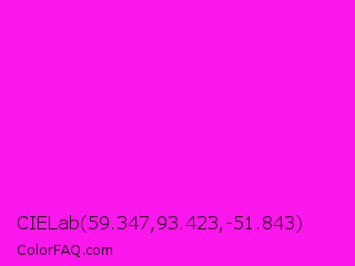 CIELab 59.347,93.423,-51.843 Color Image