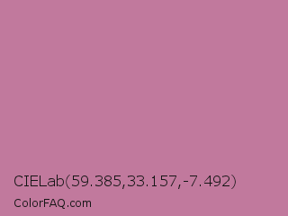 CIELab 59.385,33.157,-7.492 Color Image