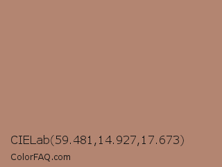 CIELab 59.481,14.927,17.673 Color Image