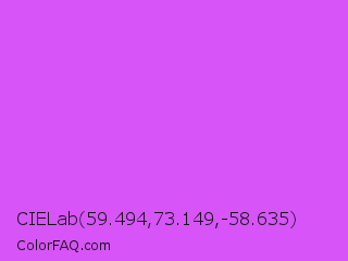 CIELab 59.494,73.149,-58.635 Color Image