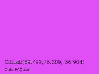 CIELab 59.499,76.389,-56.904 Color Image