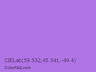CIELab 59.532,45.341,-49.4 Color Image