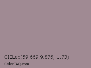 CIELab 59.669,9.876,-1.73 Color Image