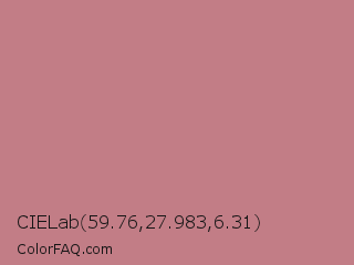 CIELab 59.76,27.983,6.31 Color Image