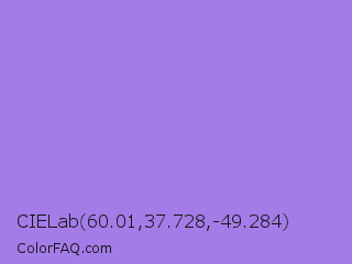 CIELab 60.01,37.728,-49.284 Color Image