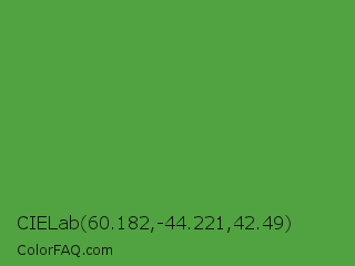 CIELab 60.182,-44.221,42.49 Color Image