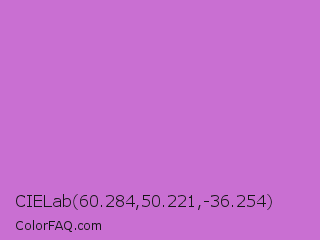 CIELab 60.284,50.221,-36.254 Color Image