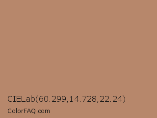 CIELab 60.299,14.728,22.24 Color Image