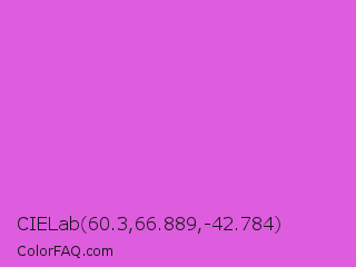 CIELab 60.3,66.889,-42.784 Color Image