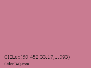 CIELab 60.452,33.17,1.093 Color Image