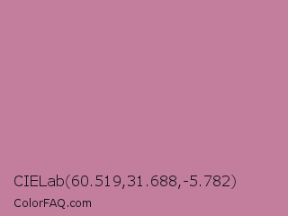 CIELab 60.519,31.688,-5.782 Color Image