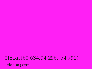CIELab 60.634,94.296,-54.791 Color Image